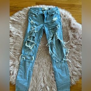 garage ripped jeans